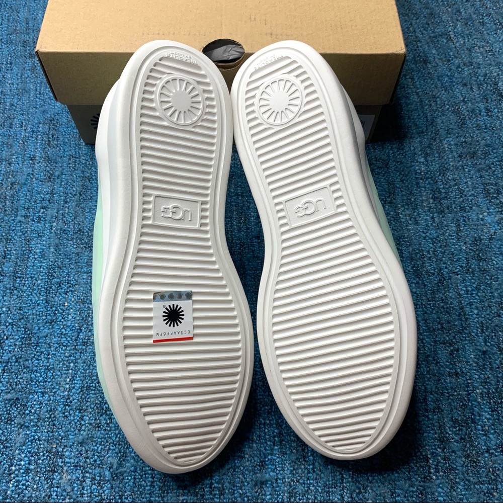 UGG Neutra Chunky Glitter Platform Sneaker in Mint Green Slip On - Picture 6 of 10